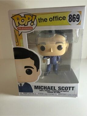 Funko Michael Scott Vinyl Figure - Blue Suit, Black Hair